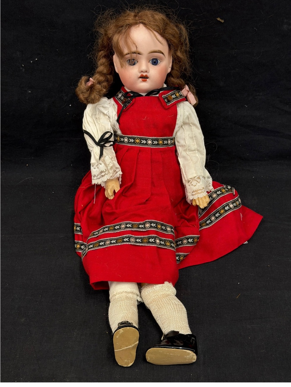 Antique doll with Lc5 on back French doll 16.5 inches